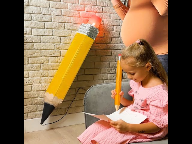Giant pencil light for kids' room! ✏️ #shorts