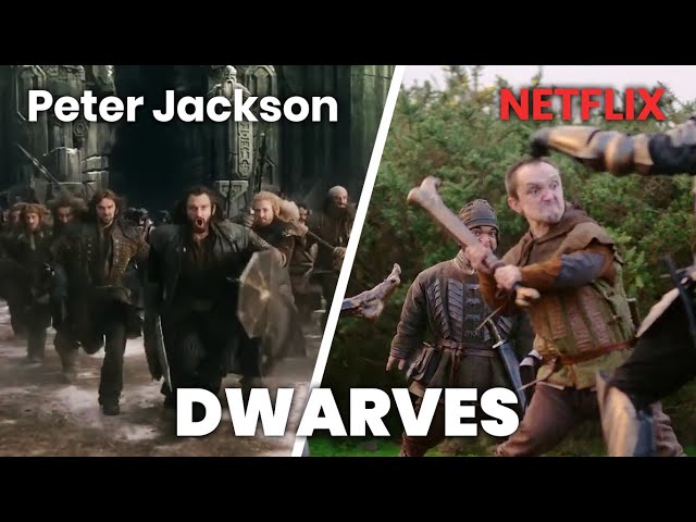 Peter Jackson's dwarves VS Netflix's dwarves