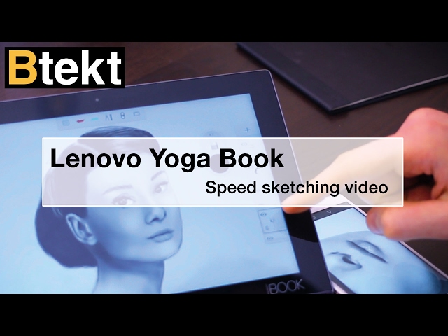 Sketching on the Lenovo Yoga Book
