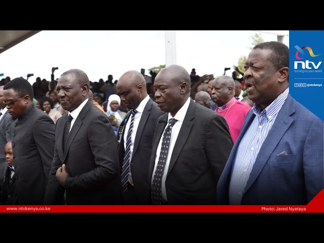 President Ruto, DP Gachagua arrive for Kelvin Kiptum's funeral service at Chepkorio grounds