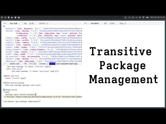 Transitive Package Management with Guix