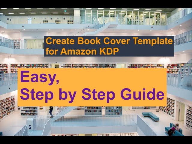 Create Book Cover Template for Amazon KDP