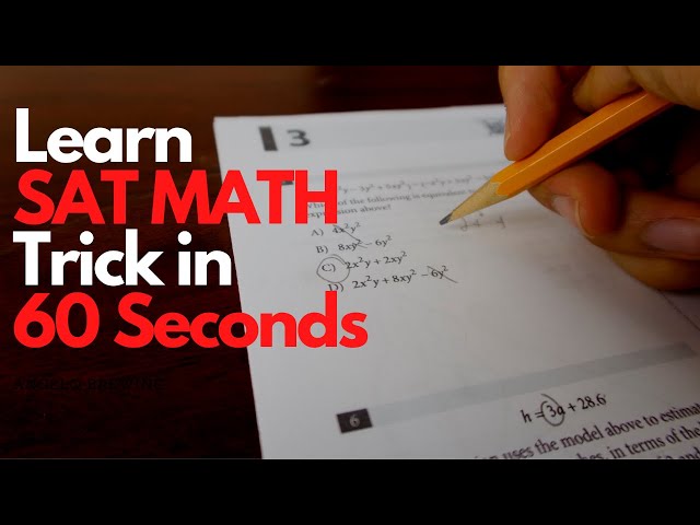 Learn a SAT Math Trick in 60 Seconds