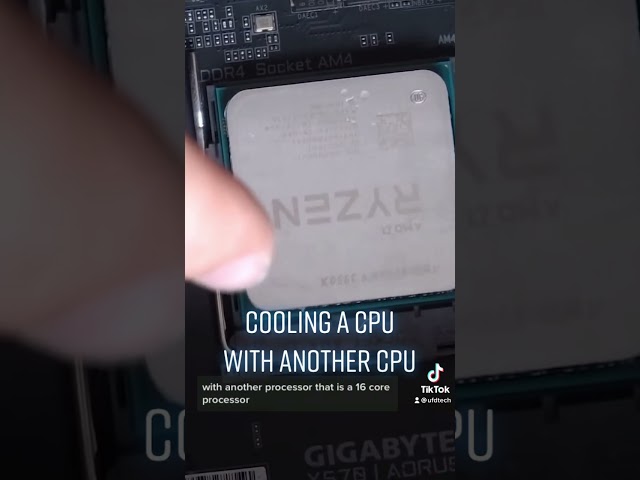 Cooling A CPU With Another CPU #shorts