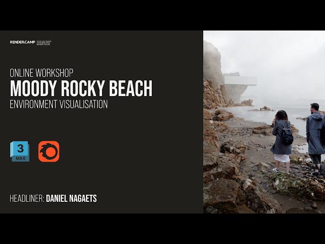 MOODY ROCKY BEACH | Environment Visualisation in 3Ds Max + Corona Render