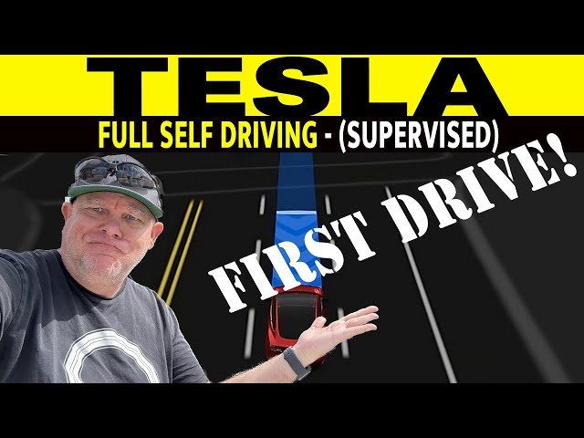 Tesla Full Self-Driving Update (Supervised) - First Drive