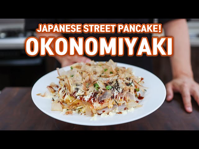 EASY & PERFECT OKONOMIYAKI, The Ultimate Japanese Savory Pancake Recipe! l Better Than Restaurants