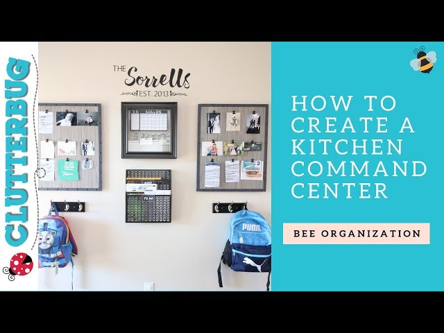 Get Organized with a Kitchen Command Center - Bee Organizing Ideas 🐝