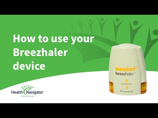 How to use your Breezhaler device