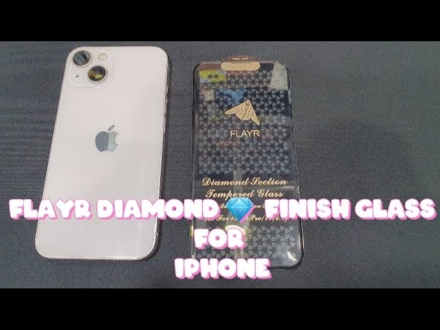 Diamond Finish Border Tempered Glass for iPhone #iphone #temperedglass #smooth #diamond #howto