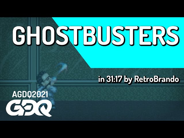 Ghostbusters by RetroBrando in 31:17 - Awesome Games Done Quick 2021 Online
