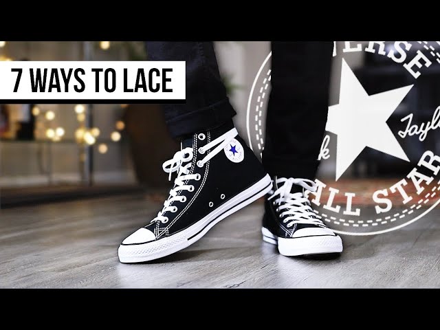 7 WAYS TO LACE CONVERSE CHUCK TAYLOR ALL STAR HIGH TOP | I AM RIO P.