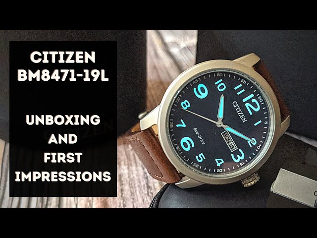 Citizen Eco Drive BM8471-19L ***Unboxing and first impressions***