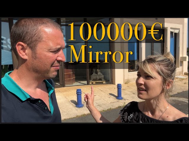 EP157 100K Mirror ,French Auction , A 1960 Line Vautrin Roi Witches Mirror