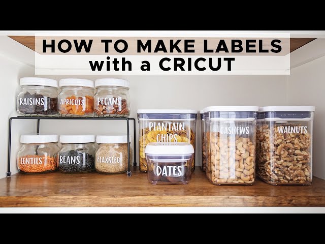 How to Make Labels with Cricut | DIY PANTRY LABELS