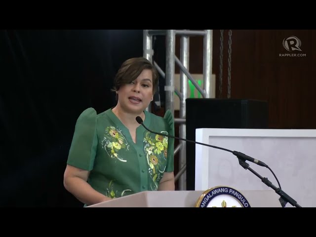 Vice President Sara Duterte delivers 2023 Basic Education Report