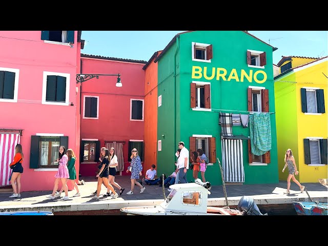 [4K]🇮🇹 Burano, Island in Venice : The most colorful & beautiful village in the world.  2023