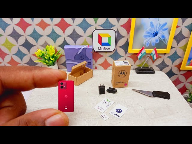 Mini phone moto g84 5G unboxing | Minibox | Miniature phone