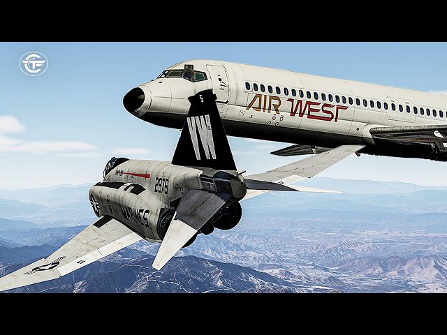 Fatal Collision over Los Angeles | DC-9 Collides with a US Marines F-4 After Takeoff (Speed Trap)