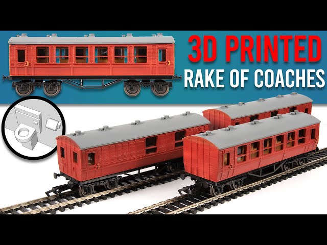 Scratch Building a Rake of Model Train Coaches | 3D Printing