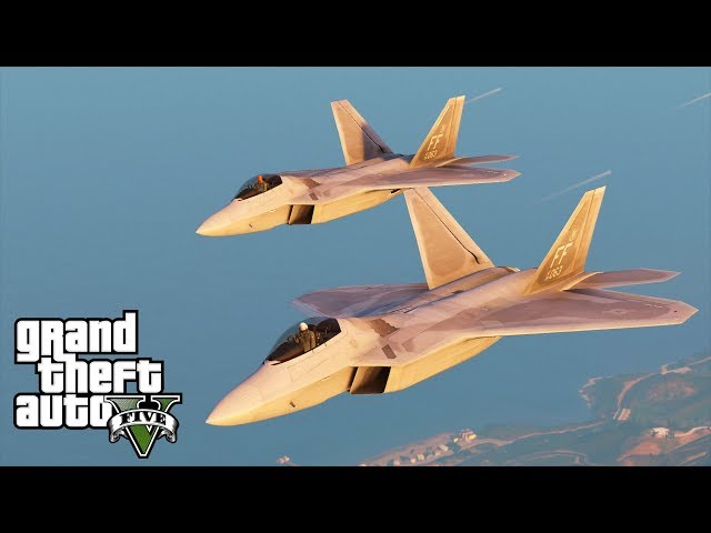 GTA 5 - Military ARMY Patrol Episode #49 - Ace Combat! (Area 51 UFO, Air Superiority)