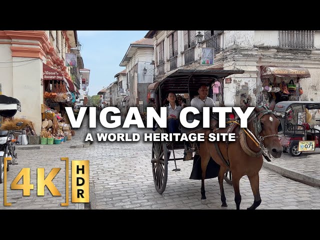 Vigan City Ilocos Sur - The Most Preserved Heritage Town in the Philippines | Walking Tour | 4K HDR