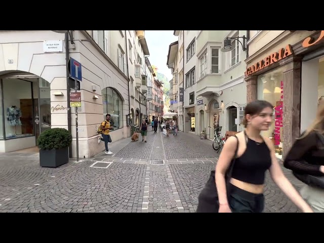 Bolzano Italy Walking in Old Town 4K HDR