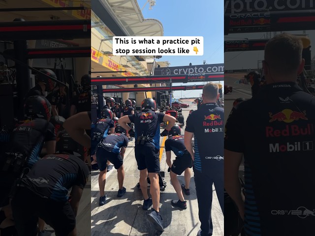 This is why our pit crew are so good…💪 #RedBullRacing