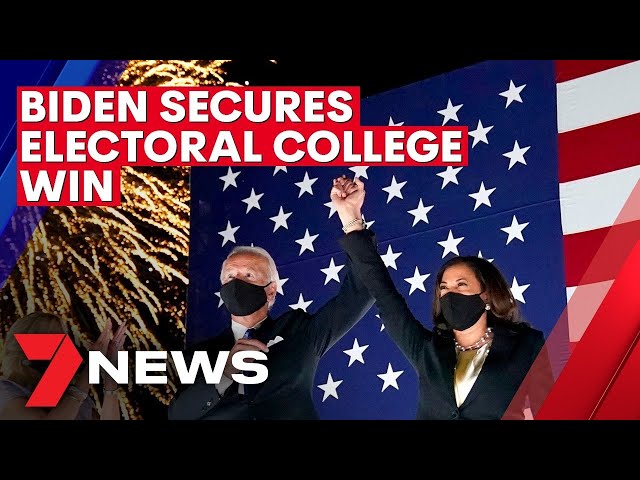 Joe Biden elected 46th president of the United States after electoral college victory | 7NEWS