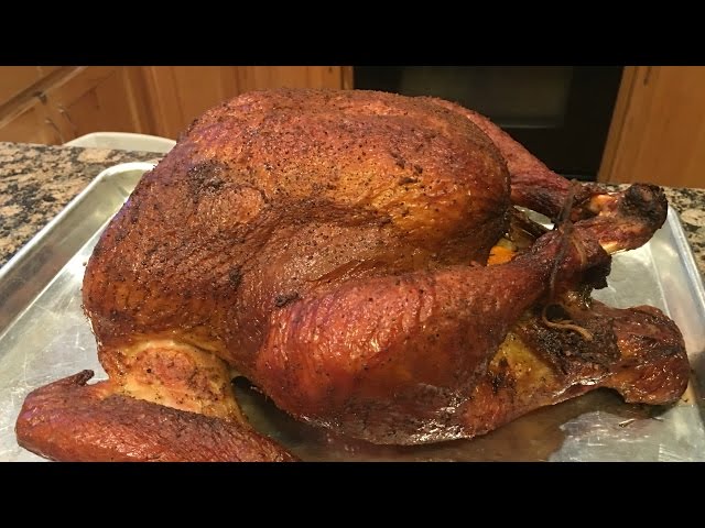 How We Smoke up & Prepare A Turkey For The Holidays