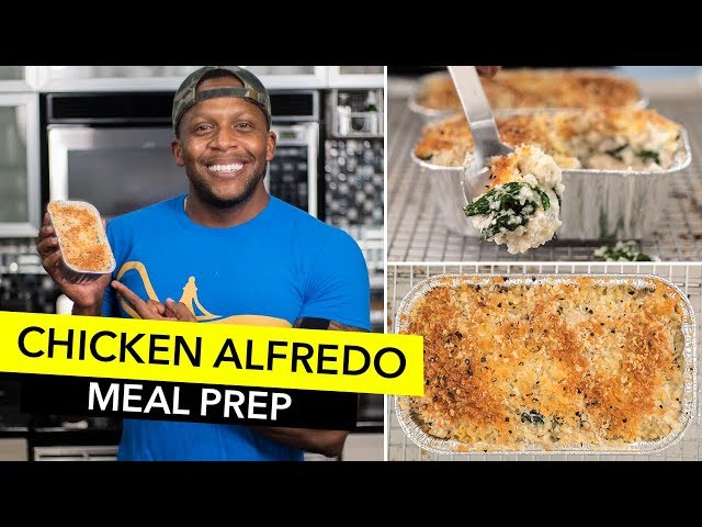 MEAL PREP: Low-Carb Chicken Alfredo Bake Recipe / Pollo Alfredo al Horno Bajo en Carbohidratos