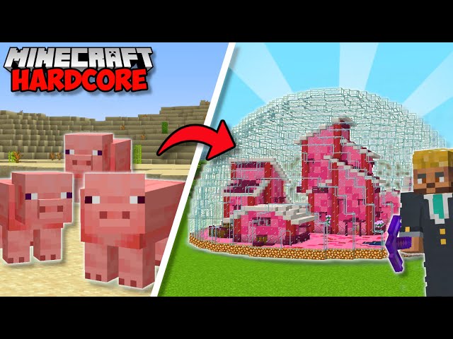 I Built A PIG CITY in Minecraft 1.19 Hardcore (#72)
