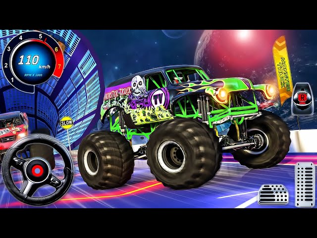 Monster Truck Stunt Racing - Extreme GT Car Mega Ramp Impossible Driver - Android GamePlay #3