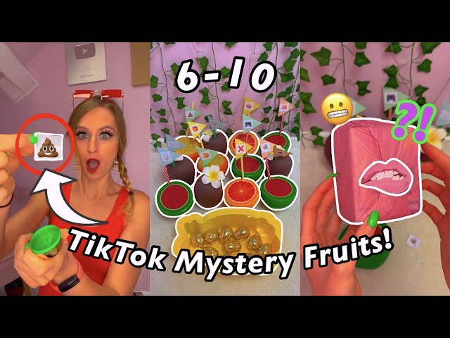 [ASMR] OPENING TIKTOK MYSTERY FRUITS!!😱🥥🎁 (Fruits 6-10!🤤) TikTok Compilation | Rhia Official♡