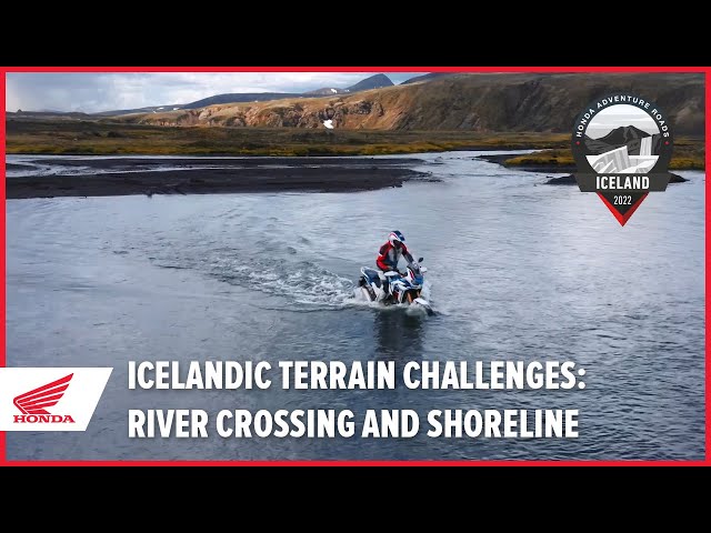Icelandic Terrain Challenges: River Crossing and Shoreline