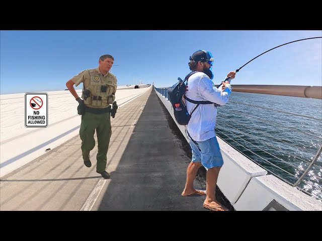 FWC Closed This Fishing Bridge After I Caught THIS! *Ratten e-bike*