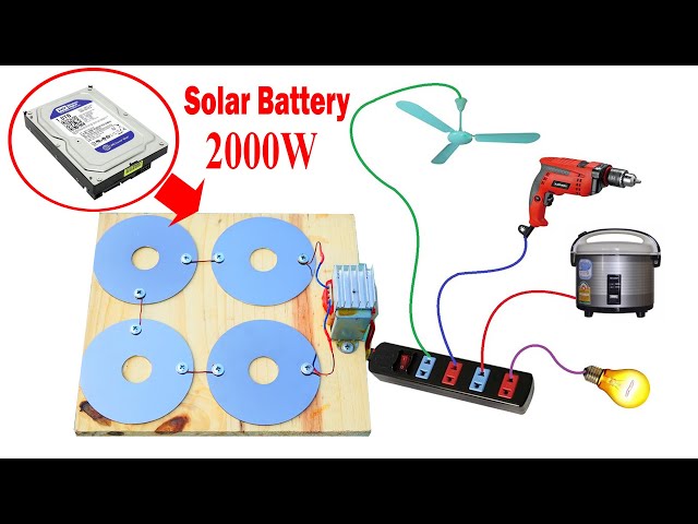 I Turn A Broken Computer's Hard Drive Into A Free Solar Battery