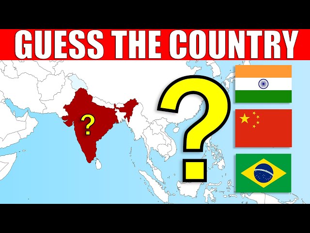Guess The Country on The Map  | Geography Quiz Challenge