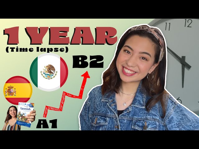 1 YEAR Spanish Progress 🇲🇽 Beginner (A1) to Upper Intermediate (B2) | Timelapse