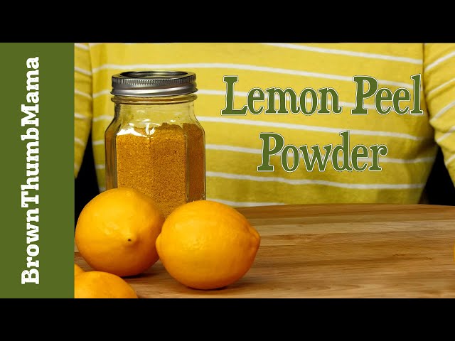 Dry Lemon Peels & Make Lemon Peel Powder