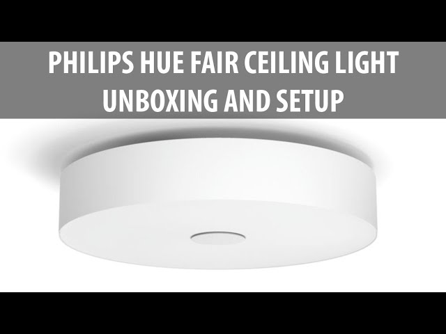 Philips Hue White Ambiance Fair Ceiling Light (Unboxing and Setup)