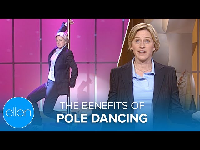 Ellen Explores the Benefits of Pole Dancing