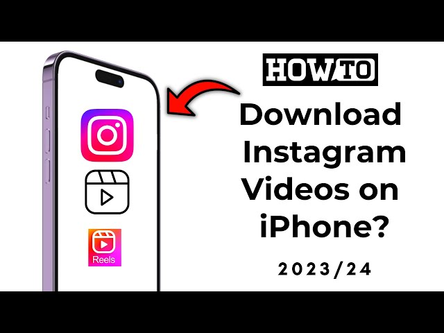 How to download instagram videos & Reels on iPhone gallery? (2023/24)