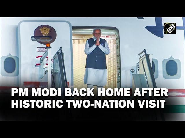 PM Narendra Modi returns to India after concluding his state visits to US, Egypt