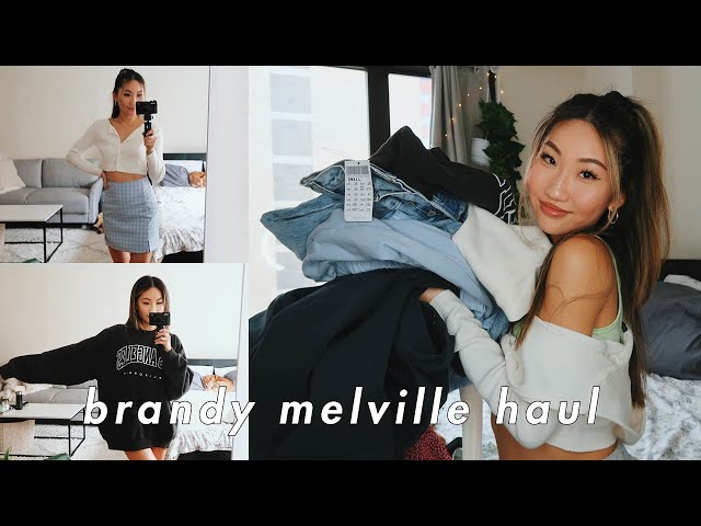BRANDY MELVILLE SPRING TRY-ON HAUL 🍒 (basic but cute)