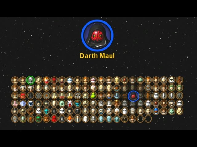 LEGO Star Wars: The Complete Saga - All Characters Unlocked (Complete Character Grid)