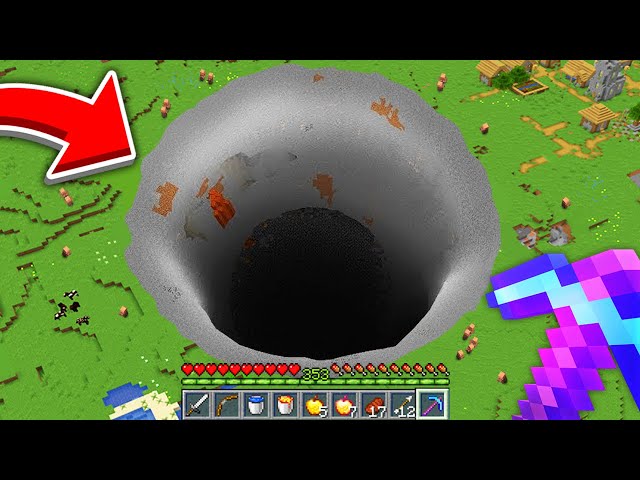 Minecraft but What's In The Hole?!