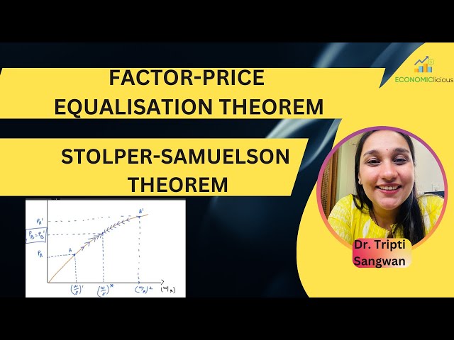 International Economics | Lesson 22 | Factor Price Equalization Theorem | Stolper-Samuelson Theorem