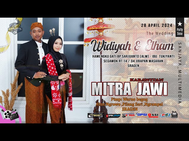 Live Krwt MITRA JAWI - Pernikahan "WIDIYAH & ELHAM " BG AUDIO || SANJAYA - Segawok 28 April 2024