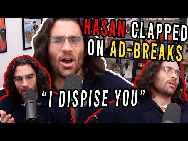 HasanAbi clapped twice by ad-break HEROS in chat (Hasan Angry Moment)